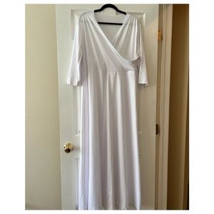 NWOT White Wrap Dress